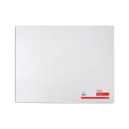 Staples Premium Poster Board, 22" x 28", White, 5/Pack