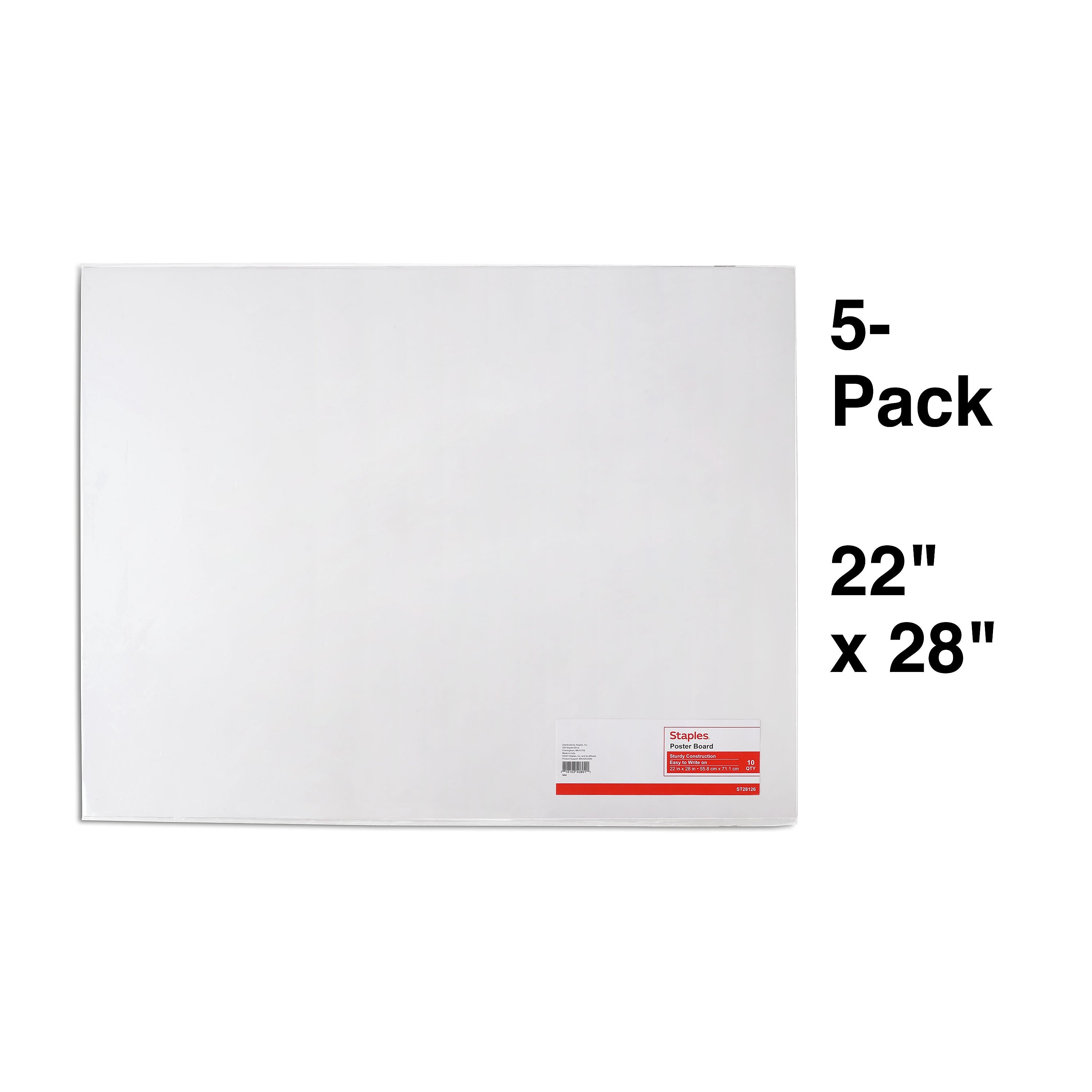 Staples Premium Poster Board, 22