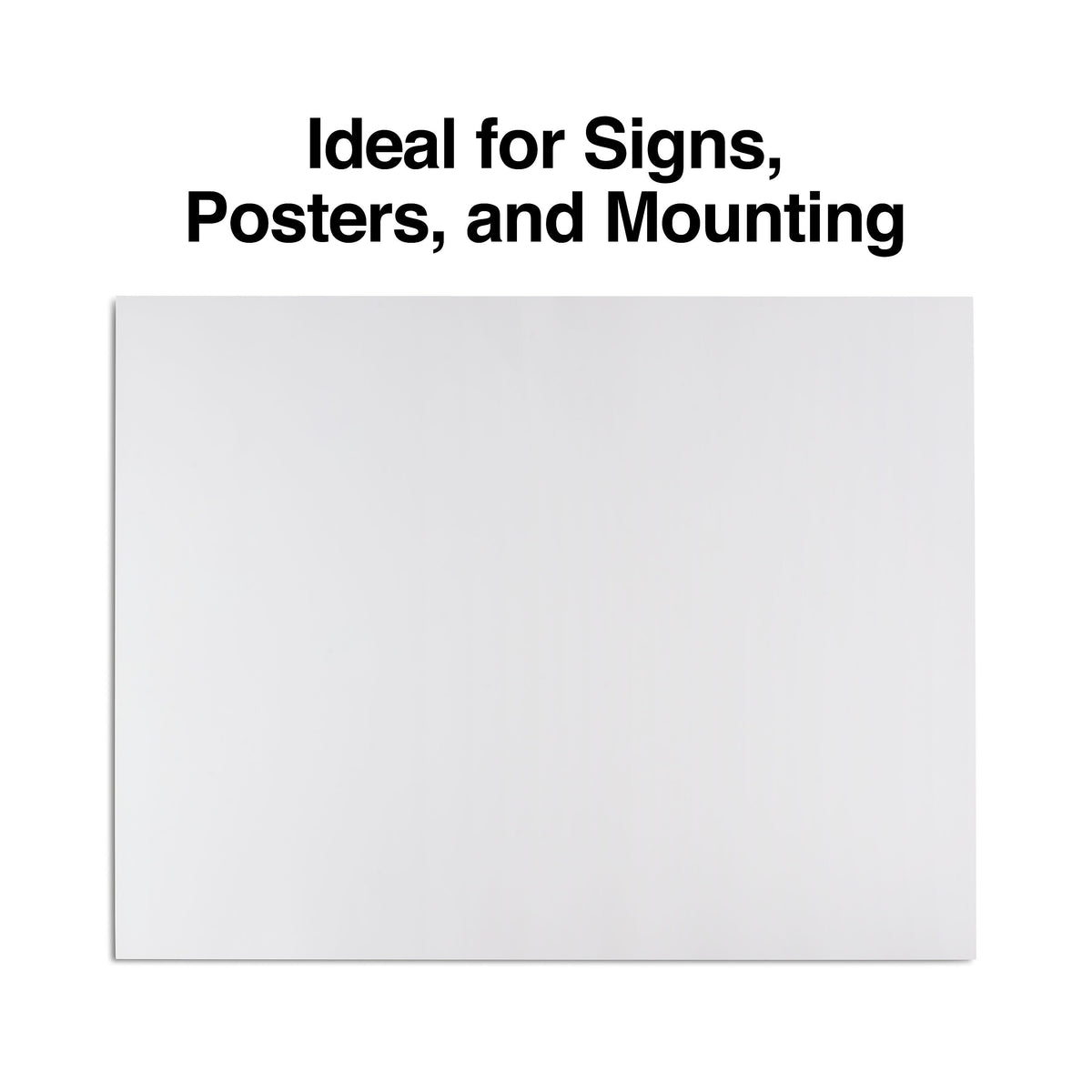 Staples Premium Poster Board, 22" x 28", White, 5/Pack