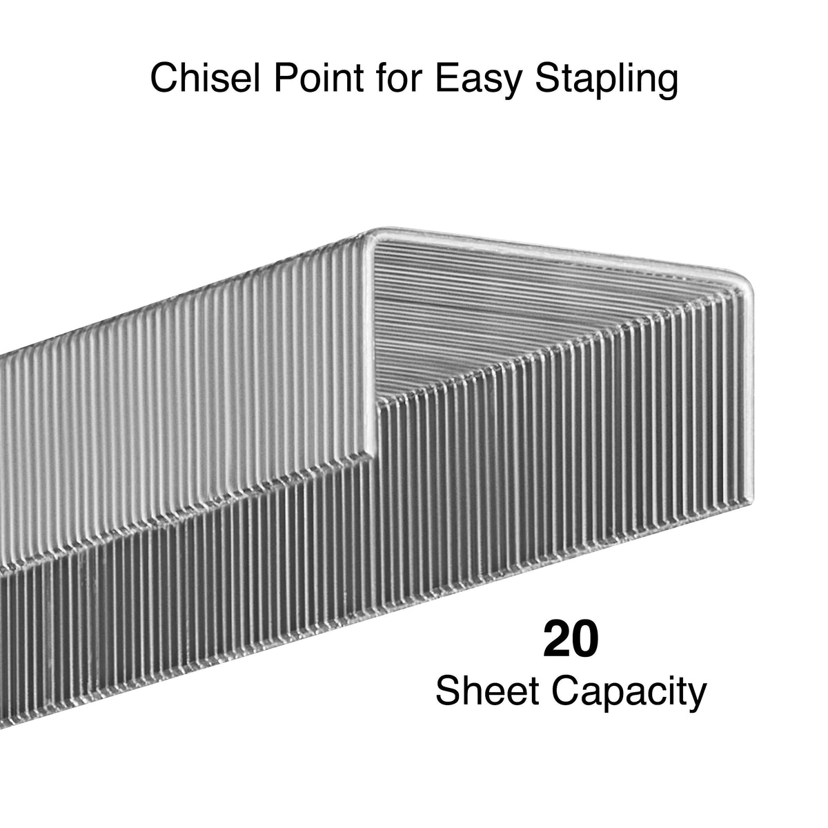 Staples Premium Staples, 1/4" Leg Length, 5000/Box