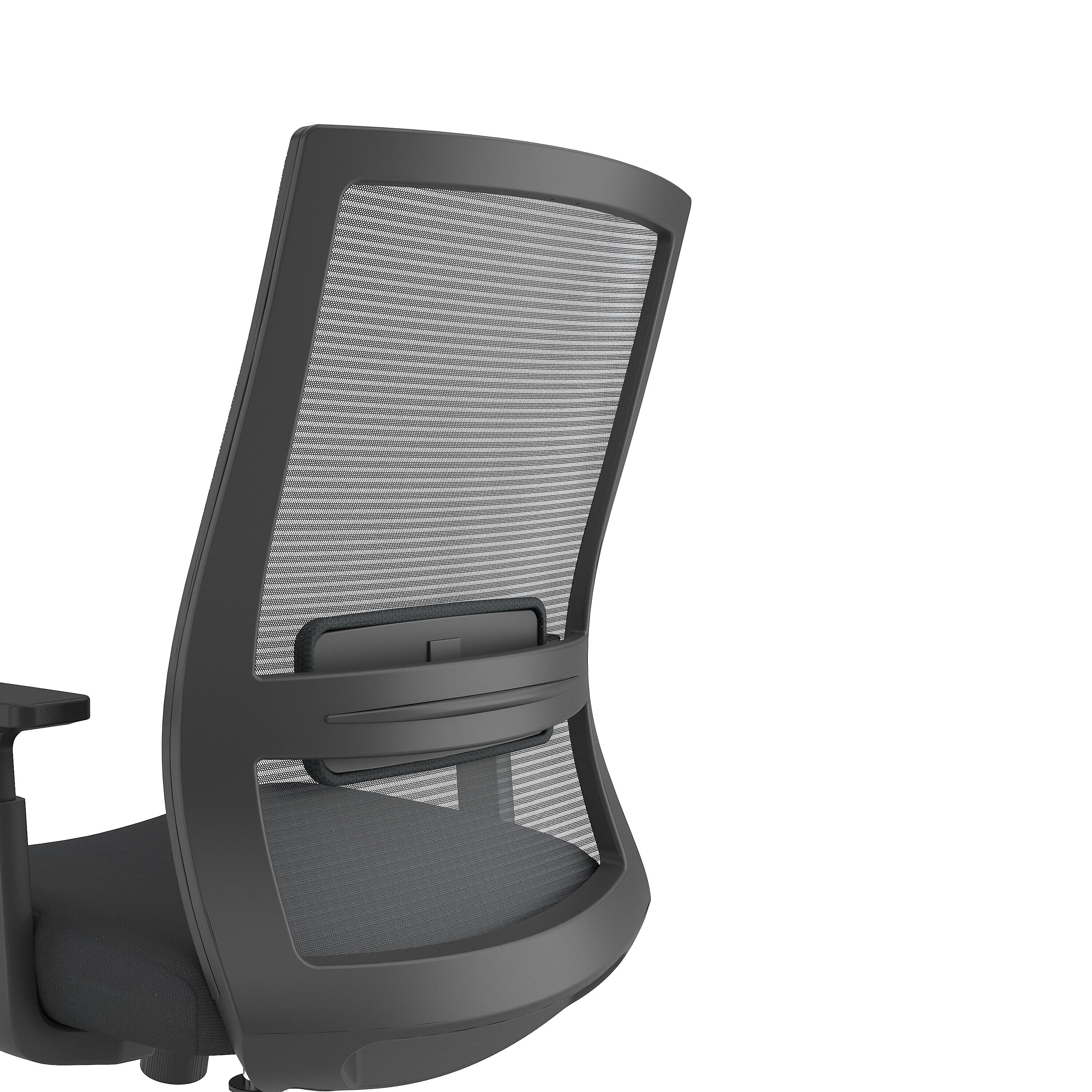 Staples Prestige Marrett Ergonomic Fabric Swivel Task Chair, Black