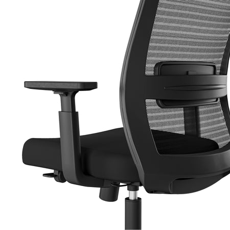 Staples Prestige Marrett Ergonomic Fabric Swivel Task Chair, Black