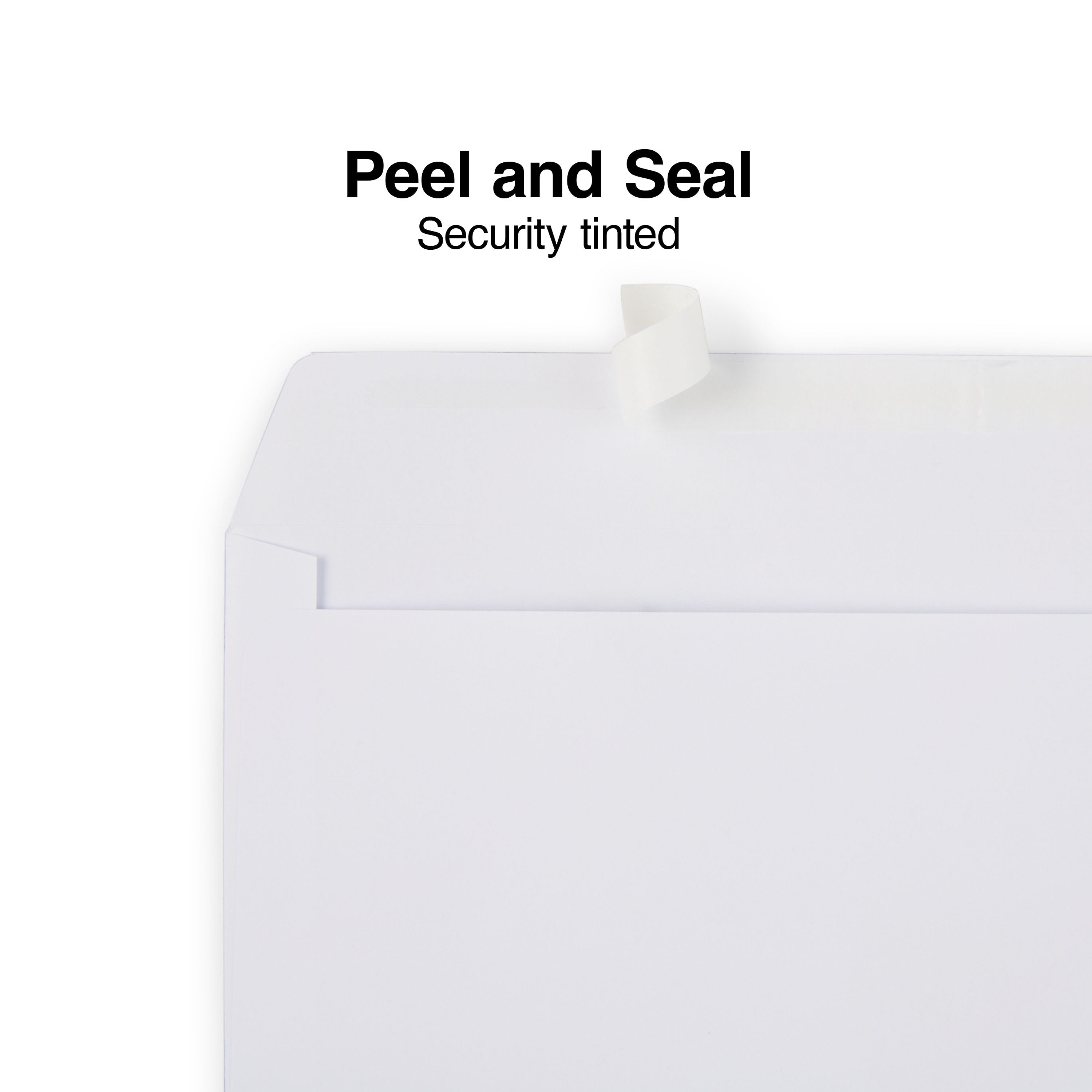 Staples QuickStrip EasyClose #10 Window Envelopes, 4-1/8