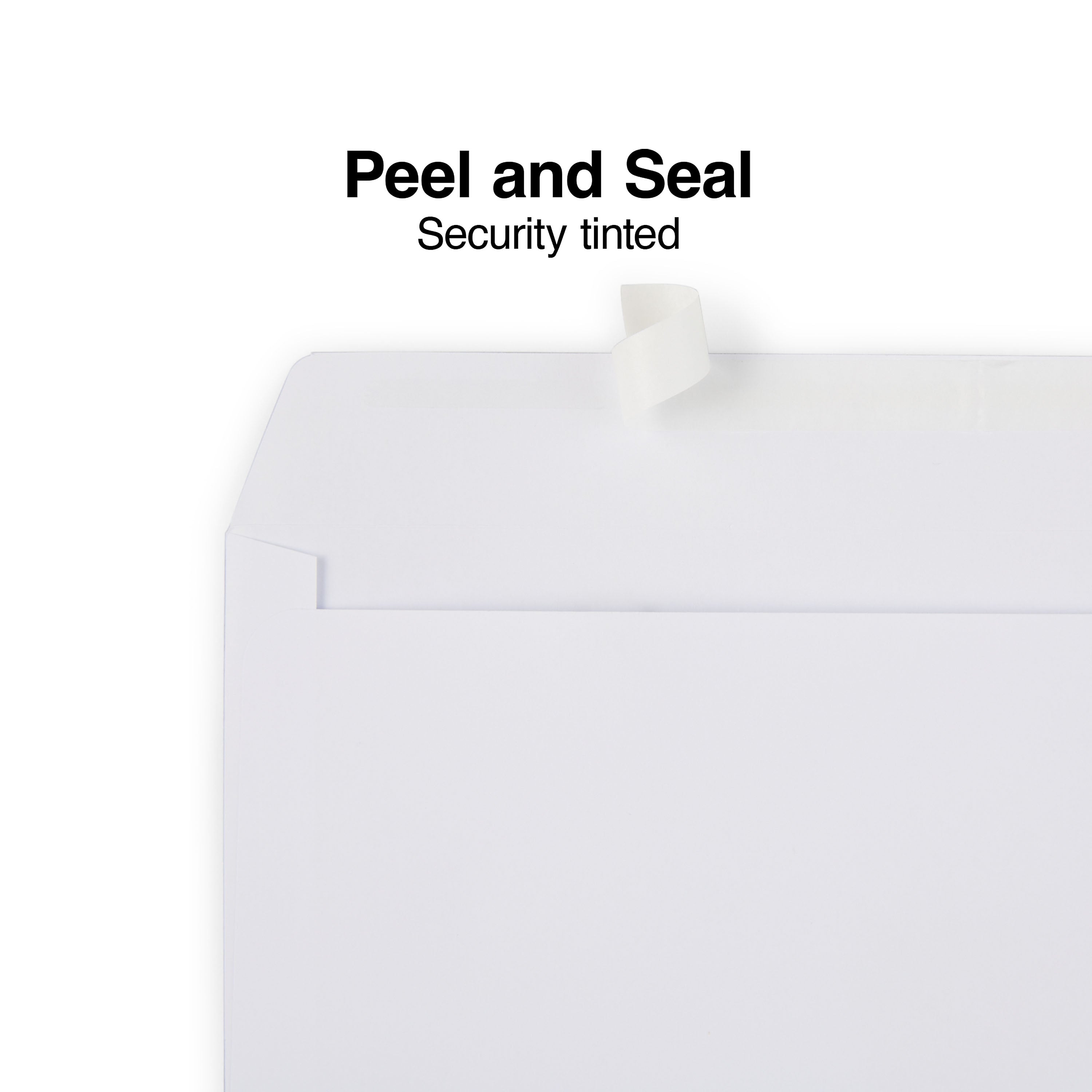 Staples QuickStrip EasyClose #10 Window Envelopes, 4-1/8