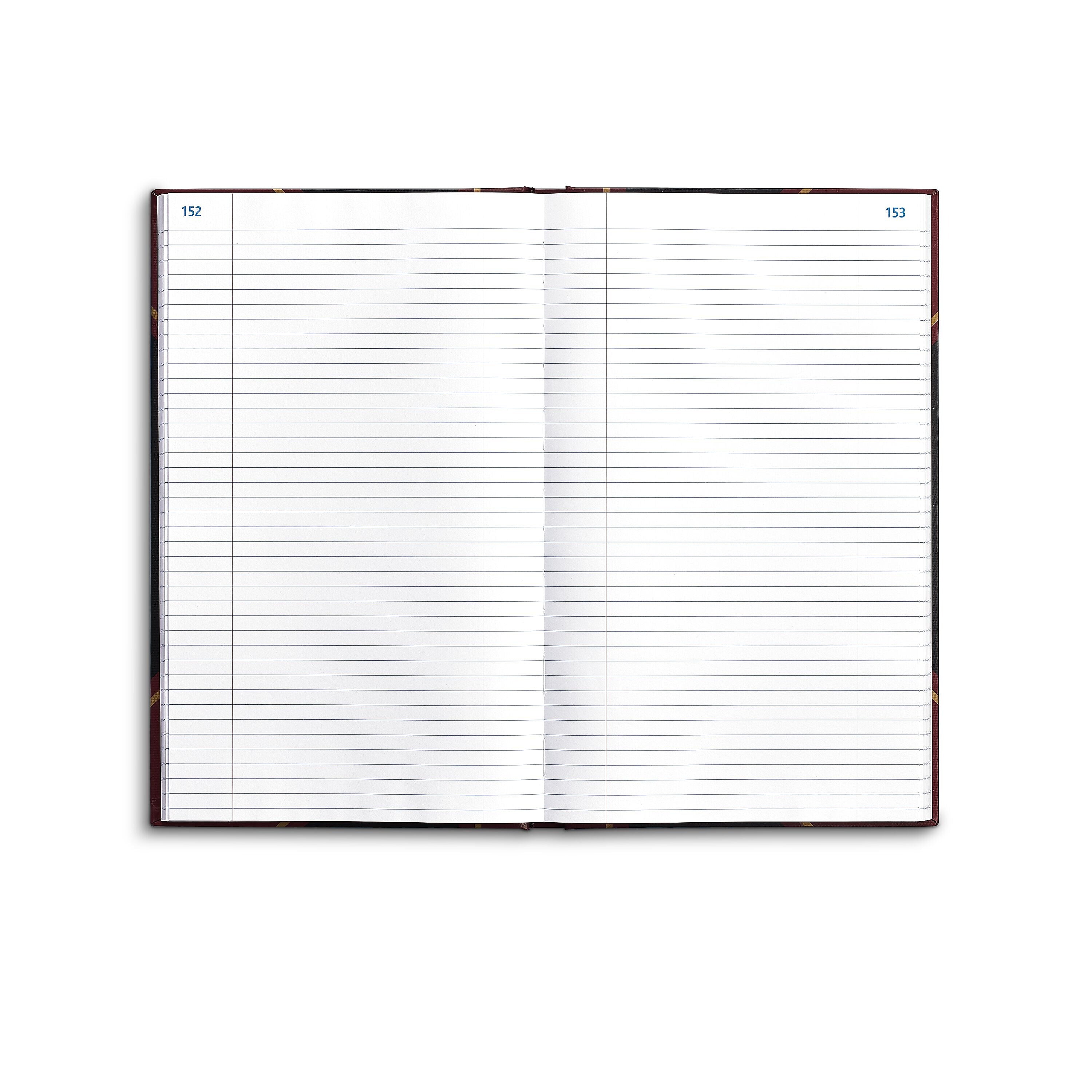 Staples Record Book, Black, 300 Sheets/Book