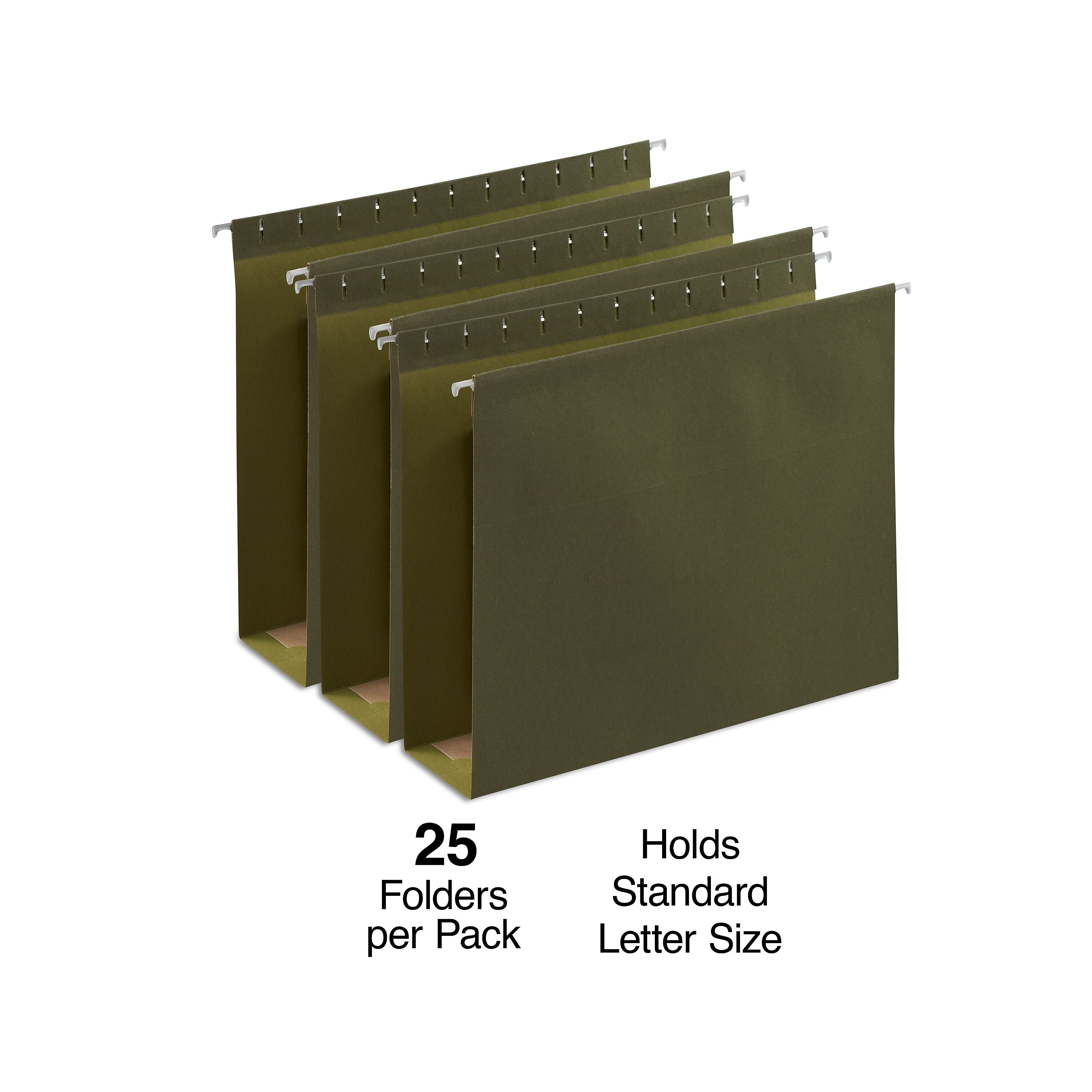 Staples Reinforced Box-Bottom Hanging File Folders, 3