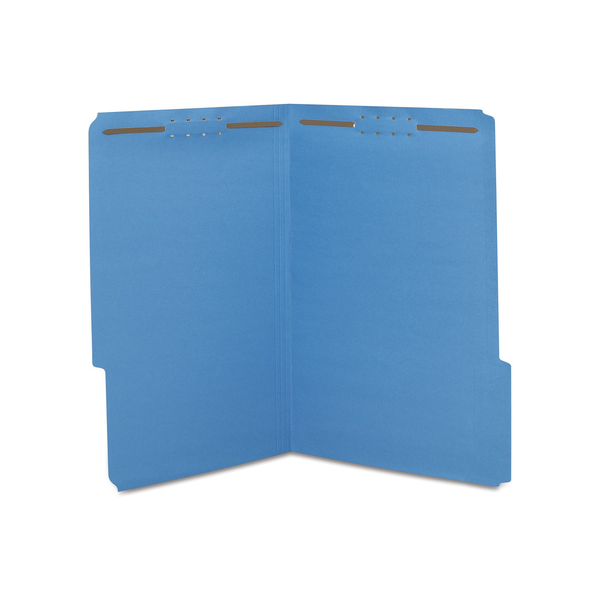 Staples® Reinforced Classification Folder, 2" Expansion, Legal Size, Blue, 50/Box