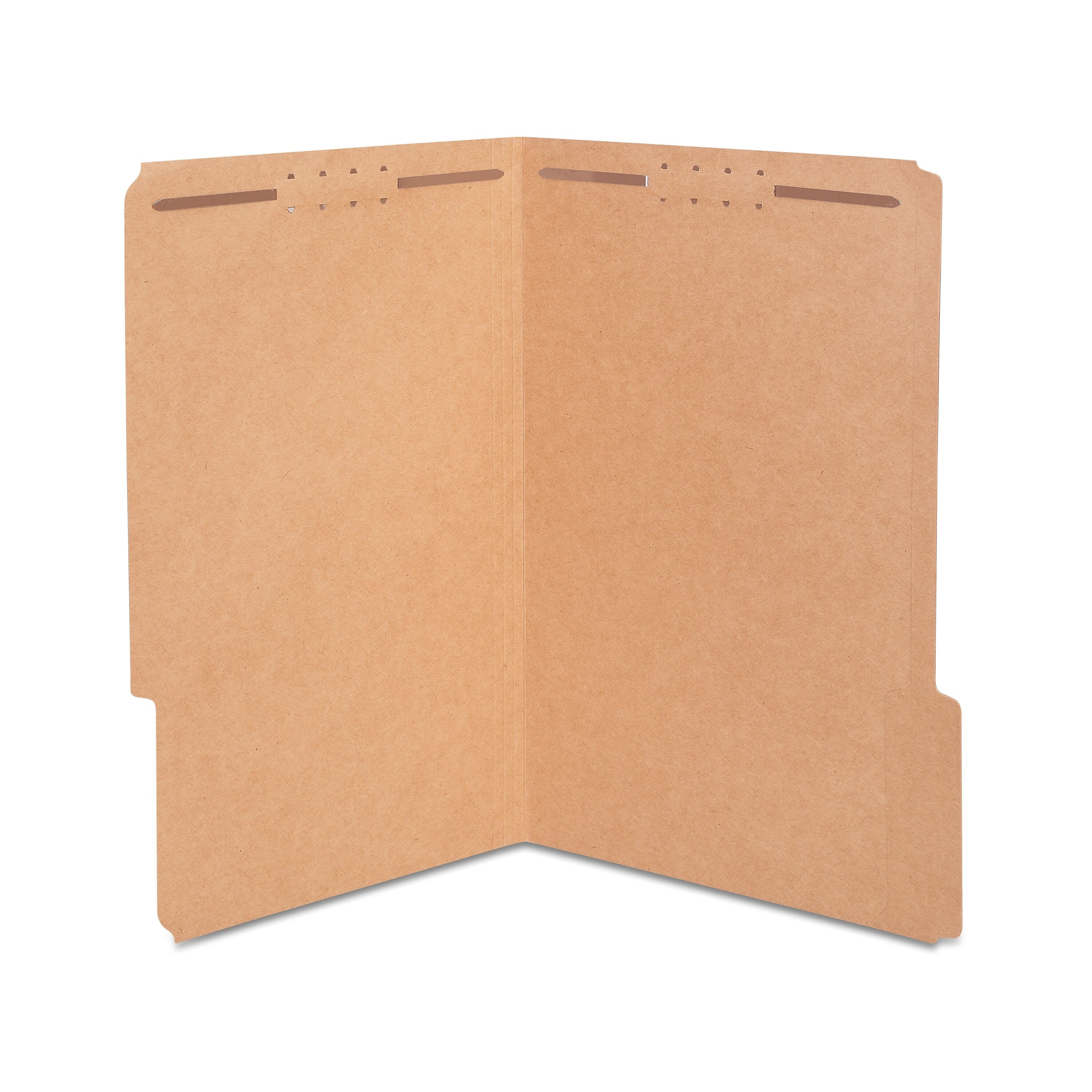 Staples® Reinforced Classification Folder, 2" Expansion, Legal Size, Kraft Brown, 50/Box