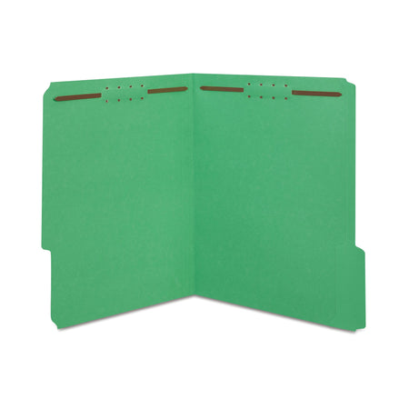 Staples® Reinforced Classification Folder, 2" Expansion, Letter Size, Green, 50/Box