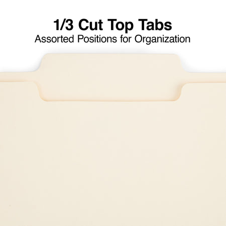 Staples® Reinforced Classification Folder, 2" Expansion, Letter Size, Manila, 50/Box