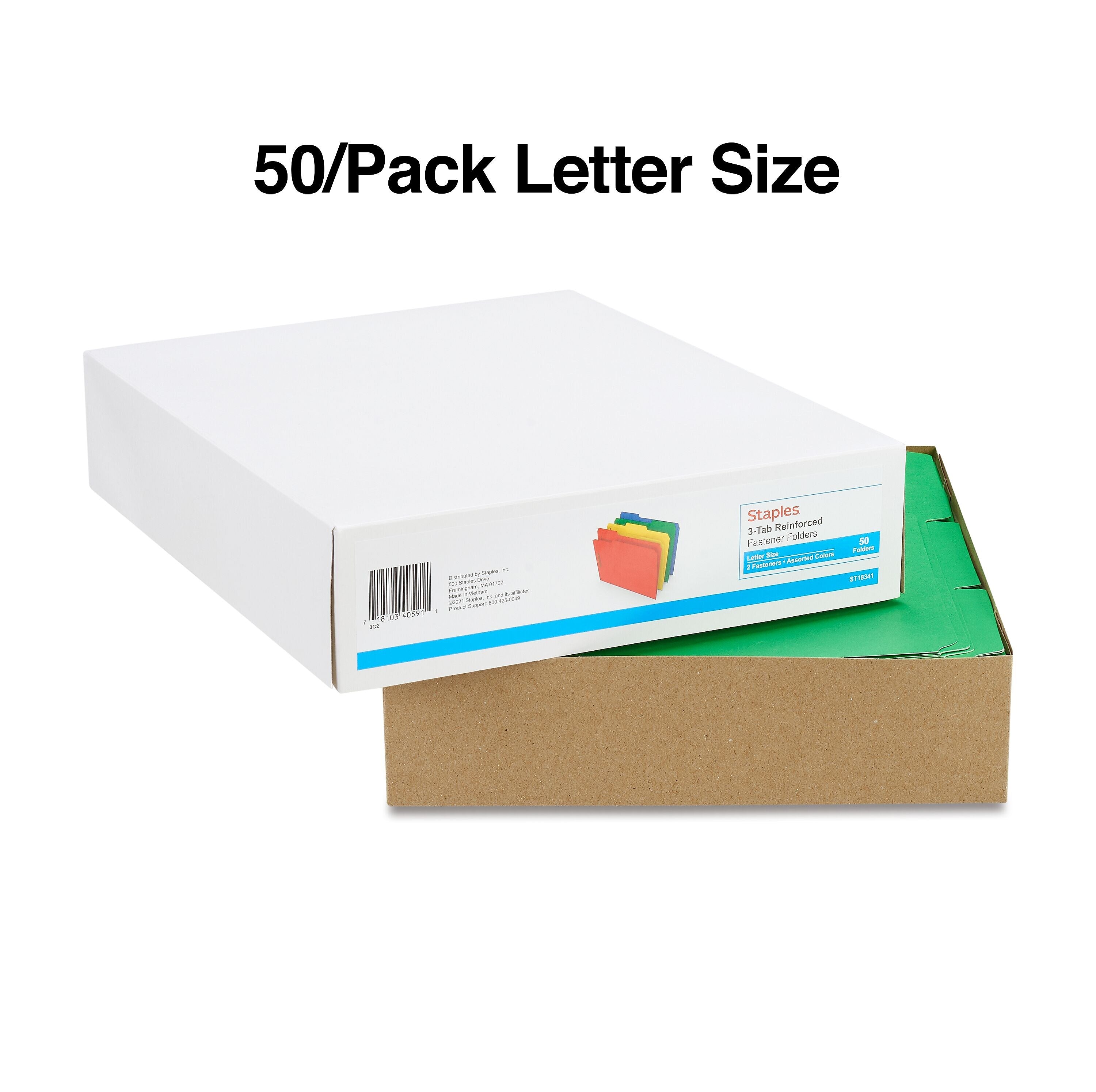 Staples Reinforced Classification Folders, 2