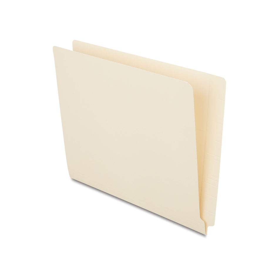 Staples Reinforced End-Tab File Folders, Letter Size, Manilla, 250/Box