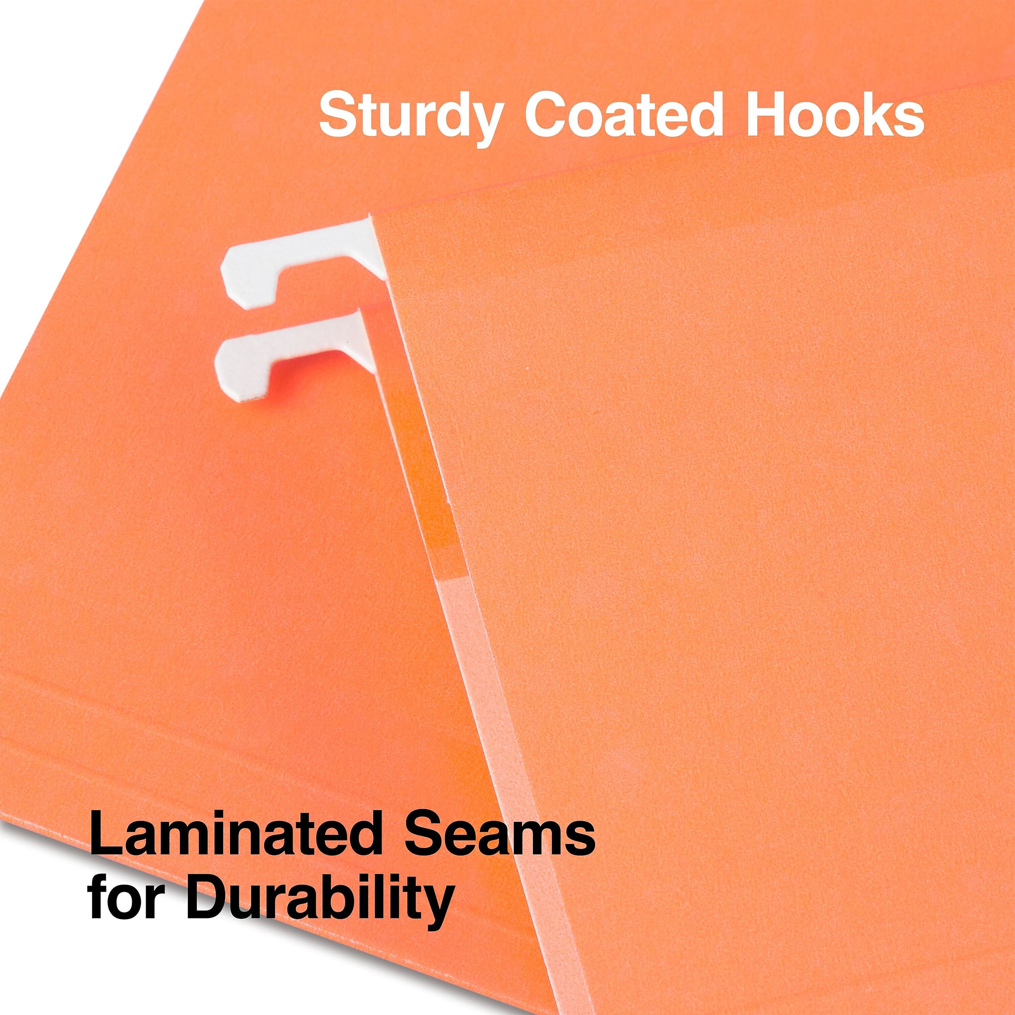 Staples Reinforced Hanging File Folders, 1/5-Cut Tab, Letter Size, Assorted Colors, 25/Box