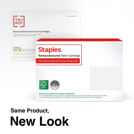 Staples Remanufactured Black High Yield Toner Cartridge Replacement for Brother