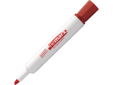 Staples Remarx Dry Erase Markers, Broad Point, Red, 12/Pack