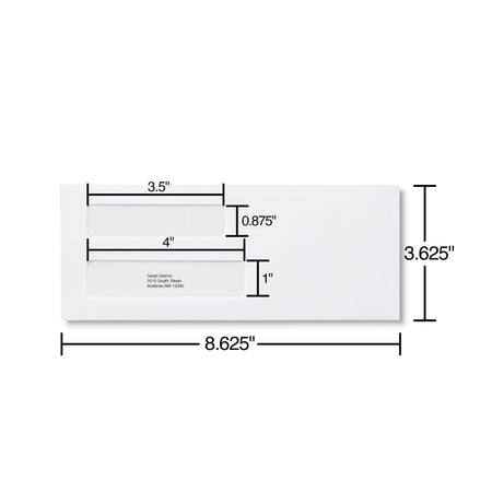 Staples Reveal-N-Seal Security Tinted #8 Business Envelopes, 3 5/8" x 8 5/8", White, 500/Box