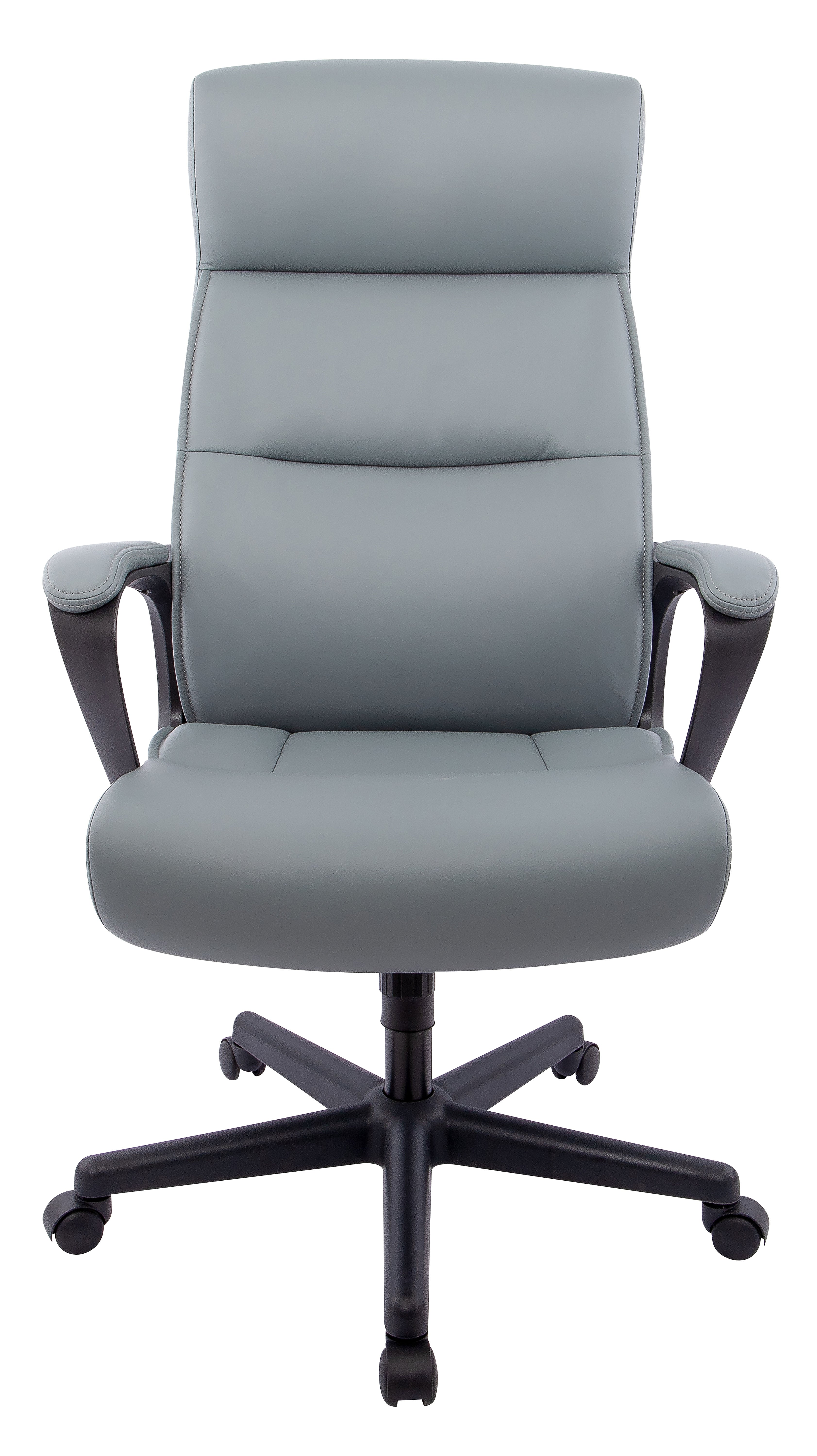 Staples® Rutherford Ergonomic Faux Leather Swivel Executive Chair, Gray