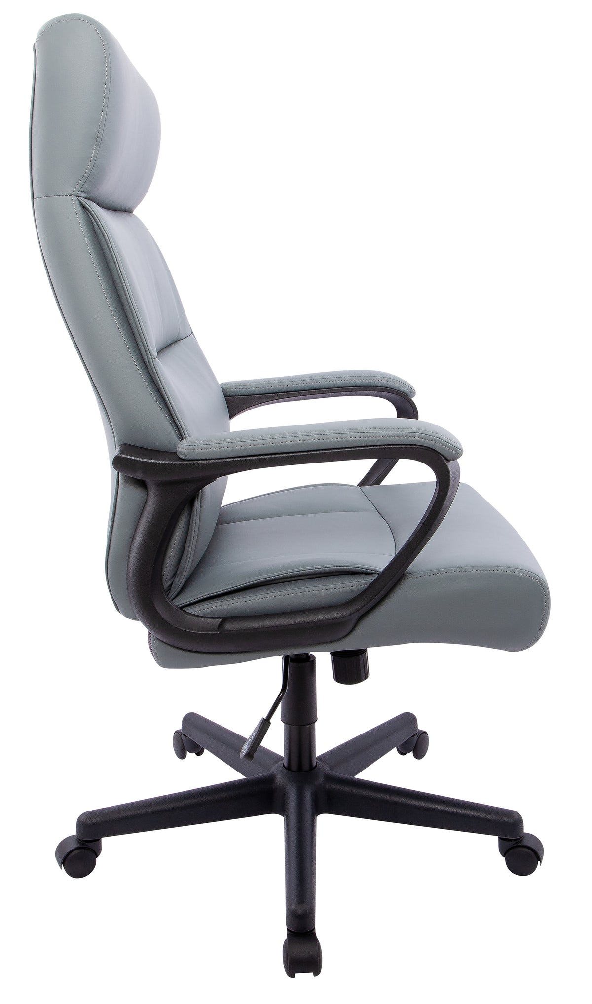 Staples® Rutherford Ergonomic Faux Leather Swivel Executive Chair, Gray