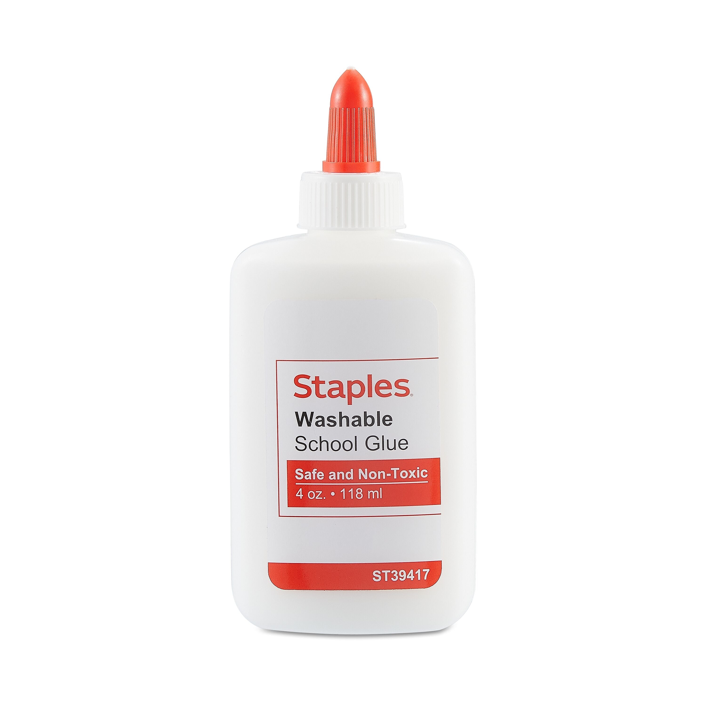 Staples School WashableRemovable School Glue, 4 oz., White