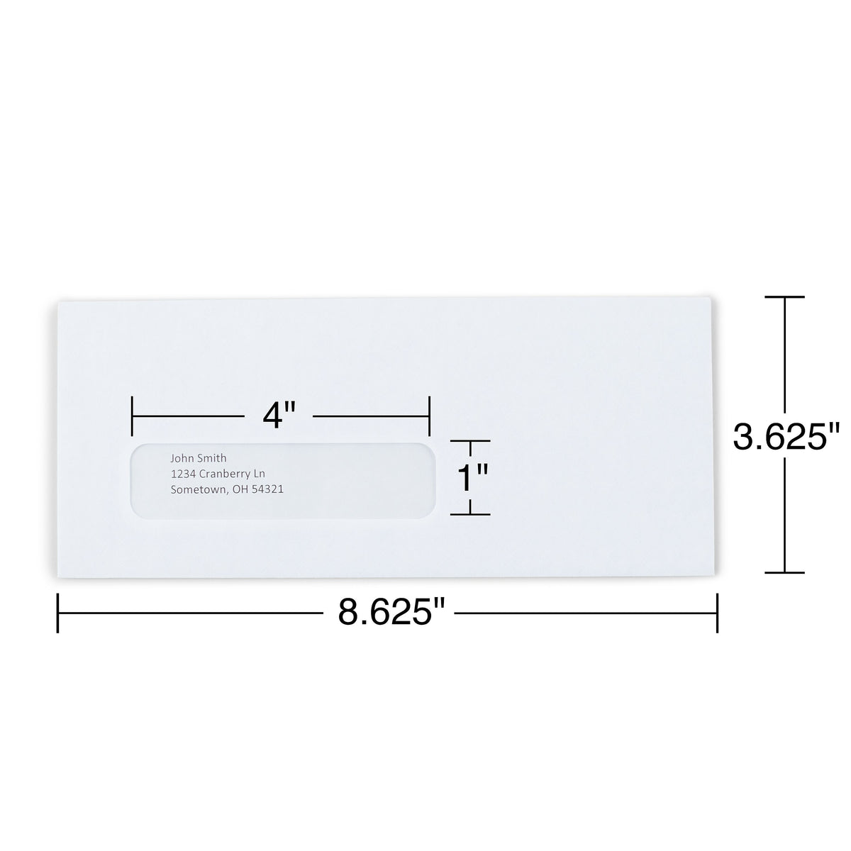 Staples Security Tinted #8 5/8 Business Envelopes, 3 5/8" x 8 5/8", White, 500/Box