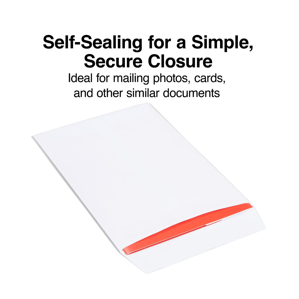 Staples Self Seal #1 Catalog Envelopes, 6"L x 9"H, White, 100/Box