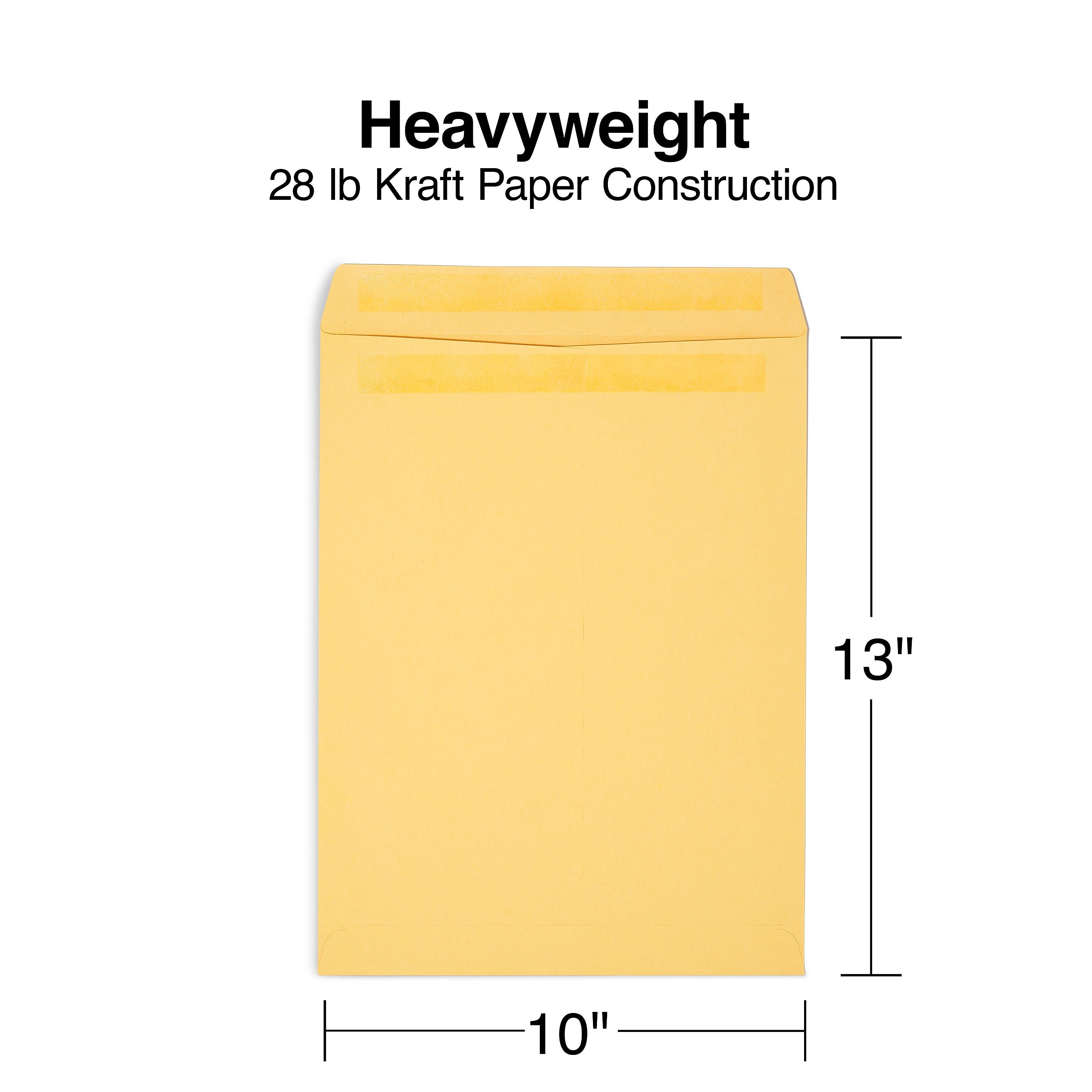 Staples Self Seal #13 1/2 Kraft Catalog Envelope, 10" x 13", Brown, 250/Box