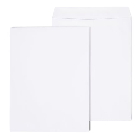 Staples Self Seal Catalog Envelopes, 10" x 13", White, 100/Box