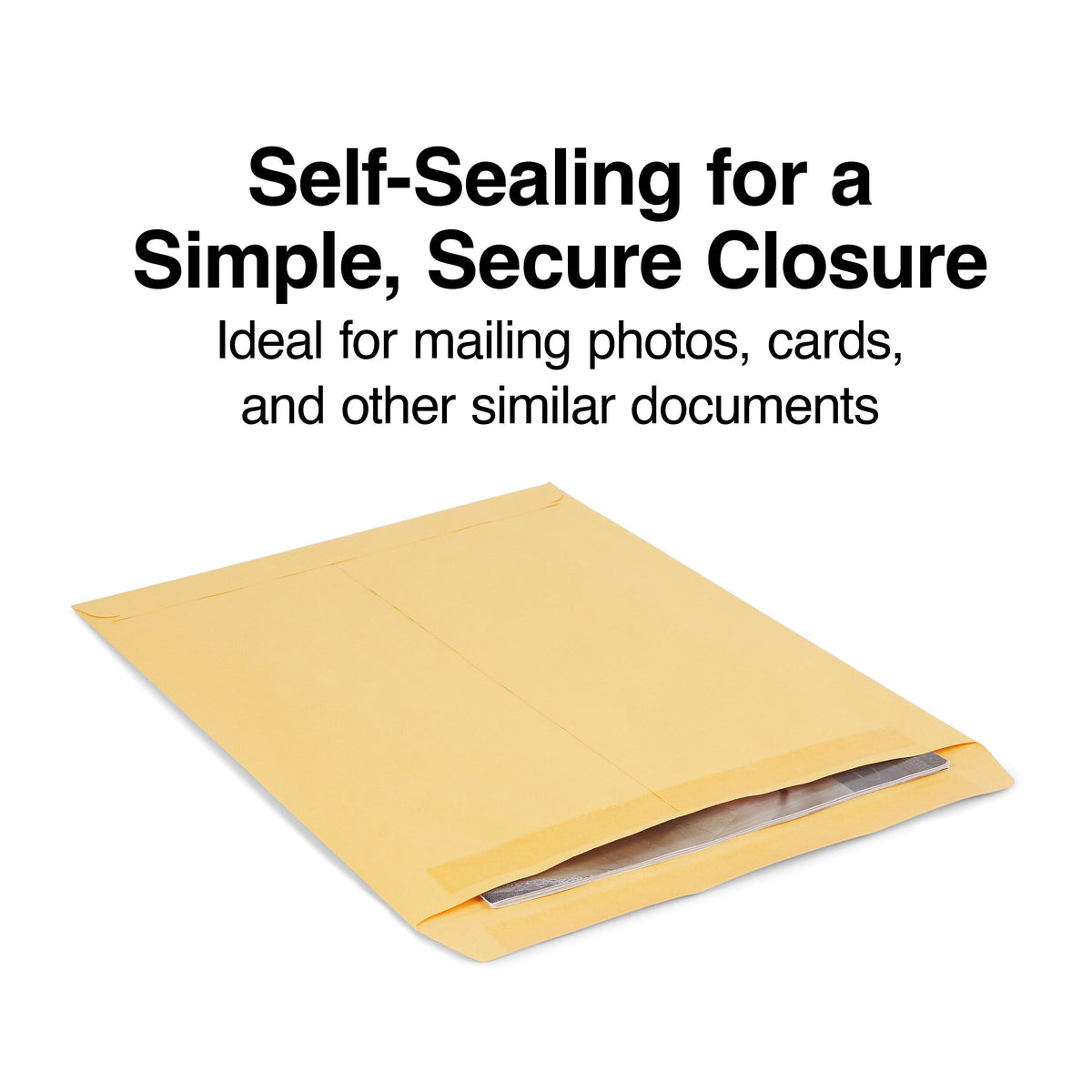 Staples Self Seal Catalog Envelopes, 10"L x 13"H, Brown, 100/Box