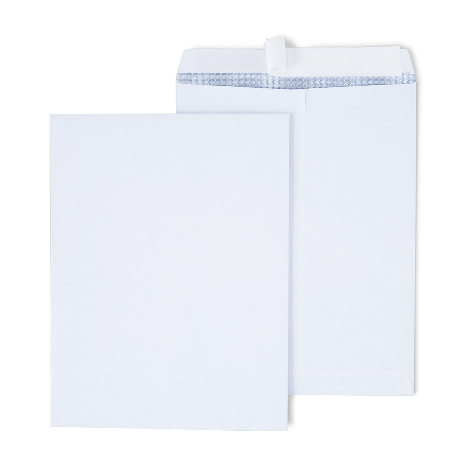 Staples Self Seal Catalog Envelopes, 10"L x 13"H, White, 100/Box