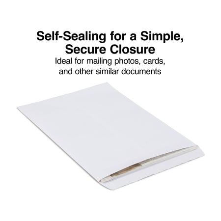 Staples Self Seal Catalog Envelopes, 12" x 15.5", White, 100/Box