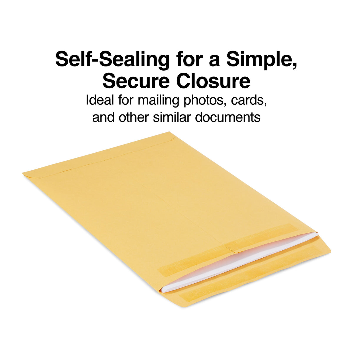 Staples Self Seal Catalog Envelopes, 9"L x 12"H, Brown, 100/Box