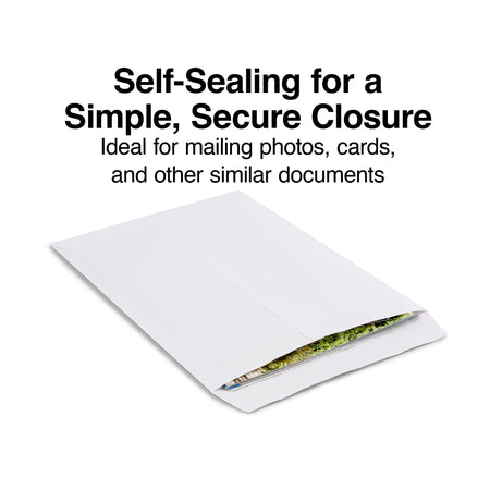 Staples Self Seal Catalog Envelopes, 9"L x 12"H, White, 100/Box