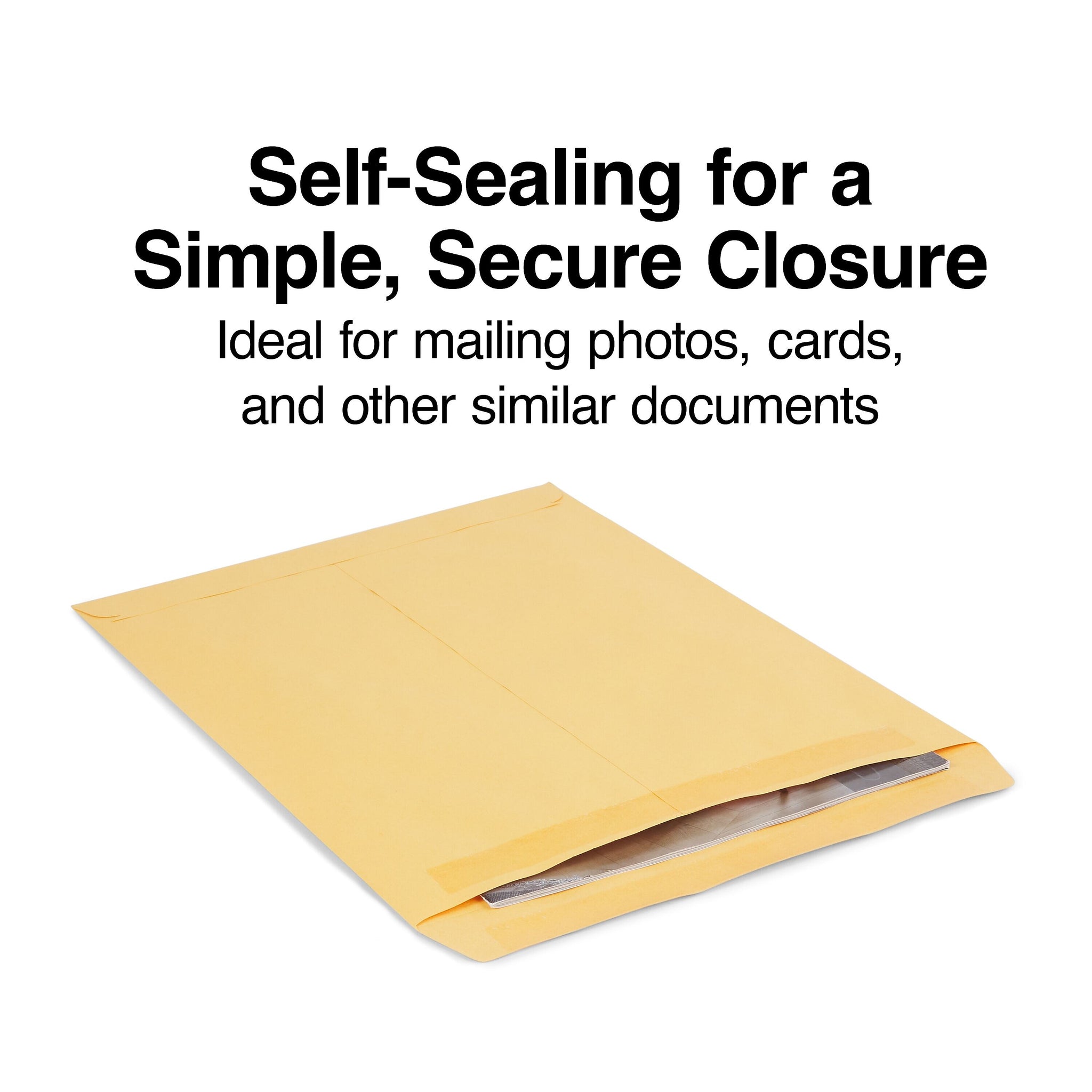 Staples Self Seal Kraft Catalog Envelopes, 10