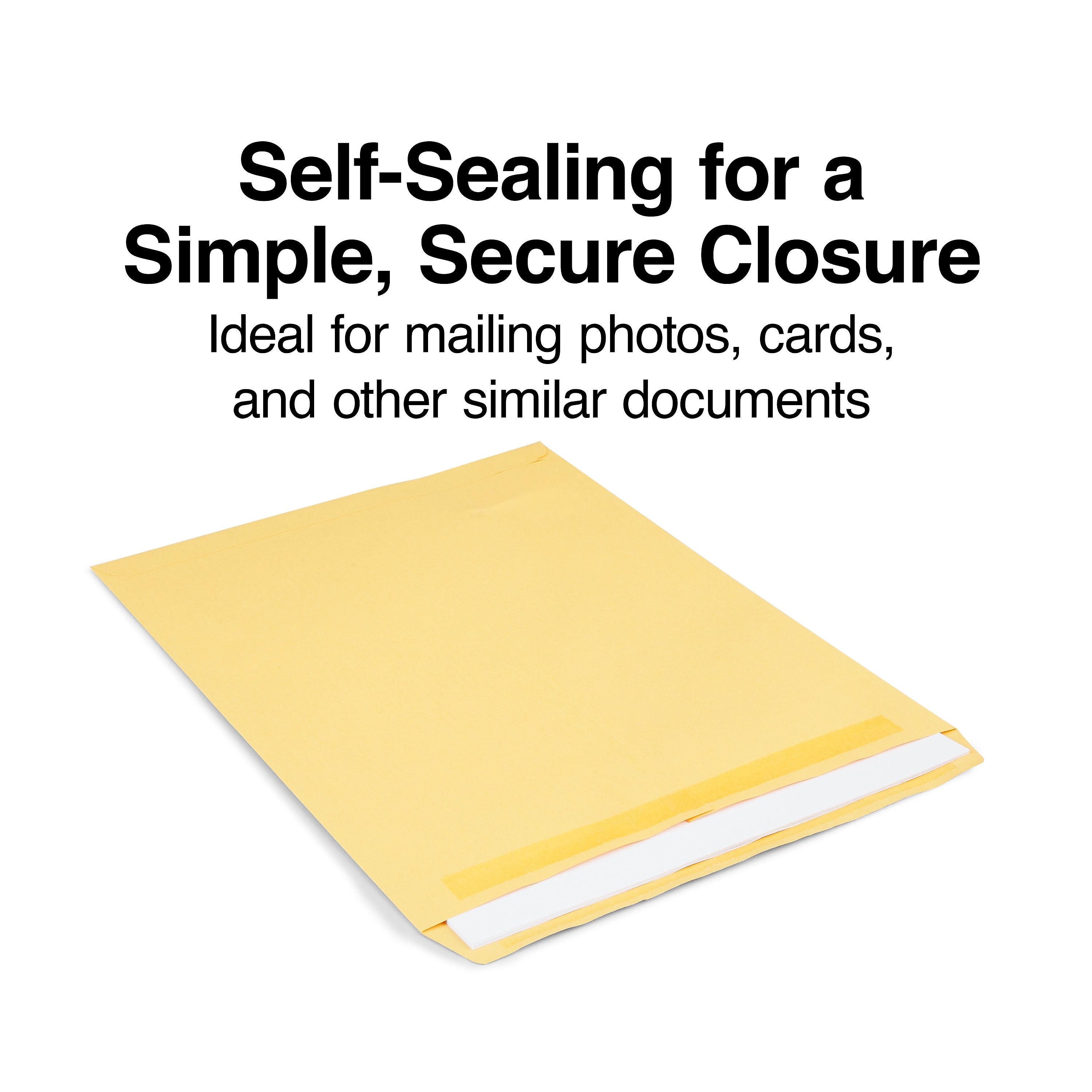 Staples Self Seal Kraft Catalog Envelopes, 12