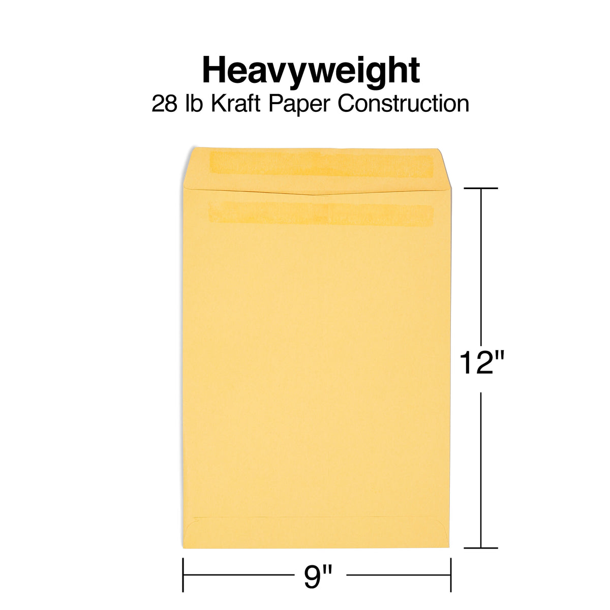 Staples Self Seal Kraft Catalog Envelopes, 9"L x 12"H, Brown, 250/Box