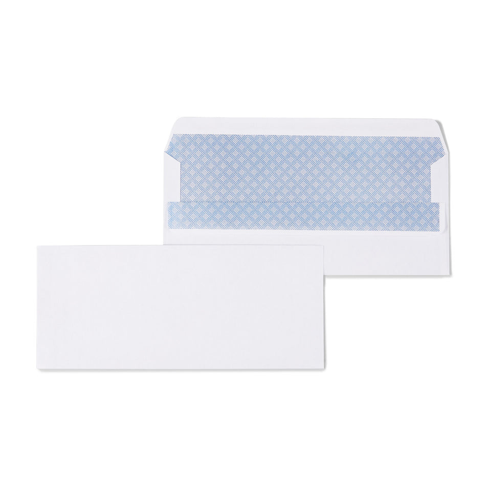 Staples Self Seal Security Tinted #10 Business Envelopes, 4 1/8" x 9 1/2", White, 500/Box
