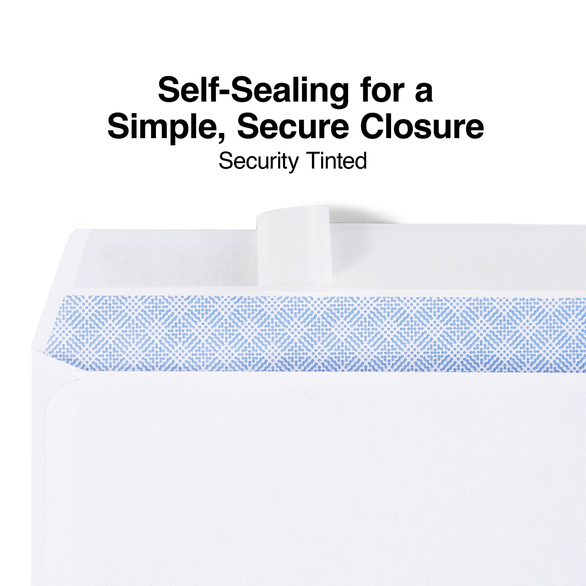 Staples Self Seal Security Tinted #6 3/4 Business Envelopes, 3 5/8