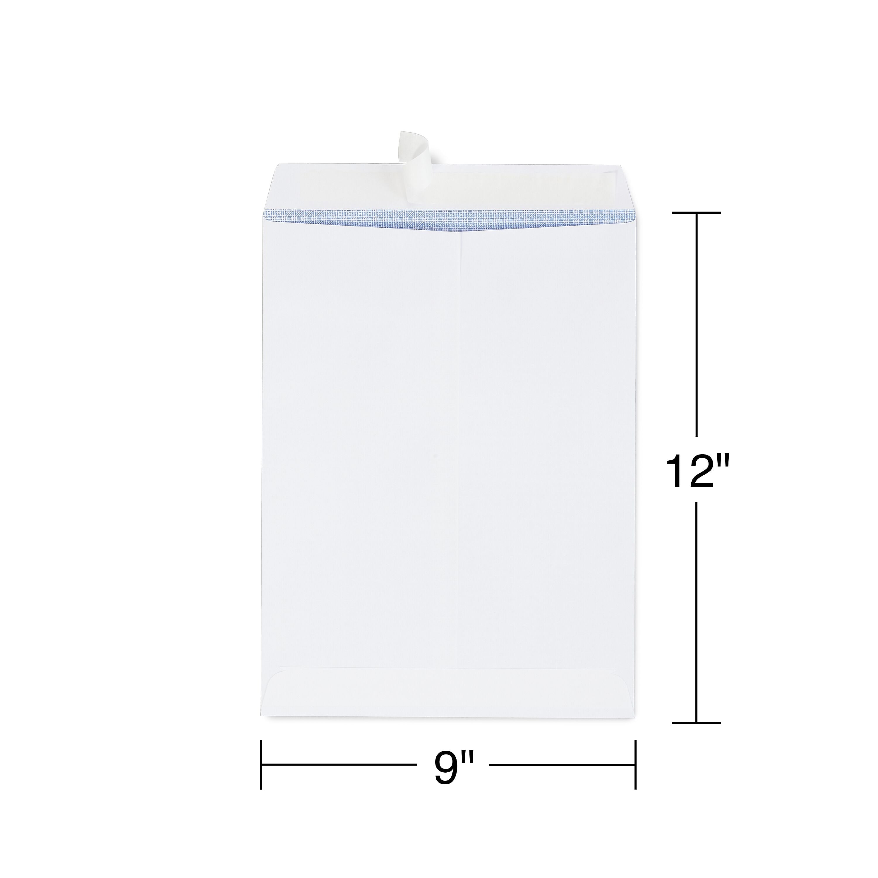 Staples Self Seal Security Tinted Catalog Envelopes, 9