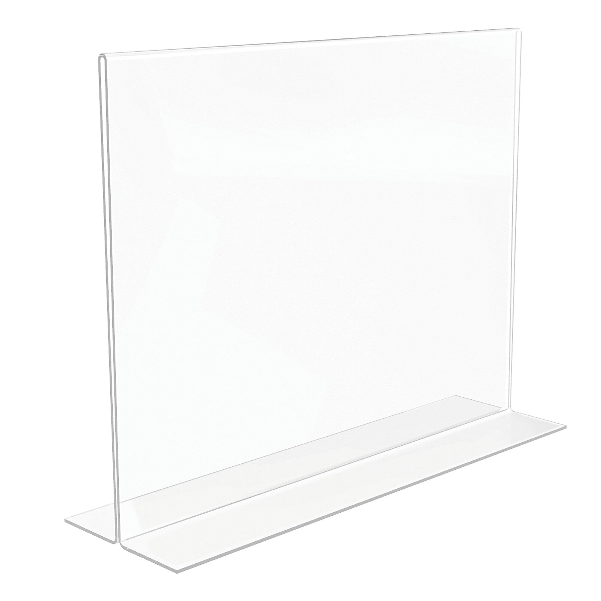 Staples Sign Holder, 11" x 8.5", Clear Plastic