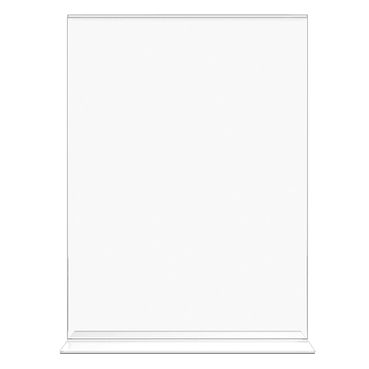 Staples Sign Holder, 8.5" x 11", Clear Plastic, 12/Pack