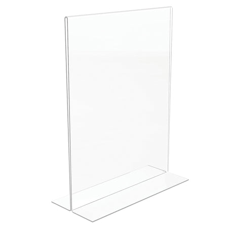 Staples Sign Holder, 8.5" x 11", Clear Plastic