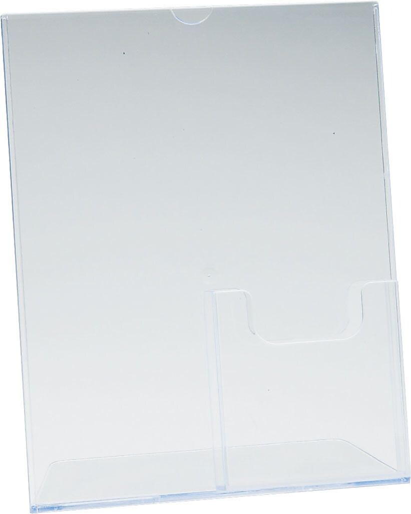 Staples® Sign Holder with Literature Pocket, 8.5