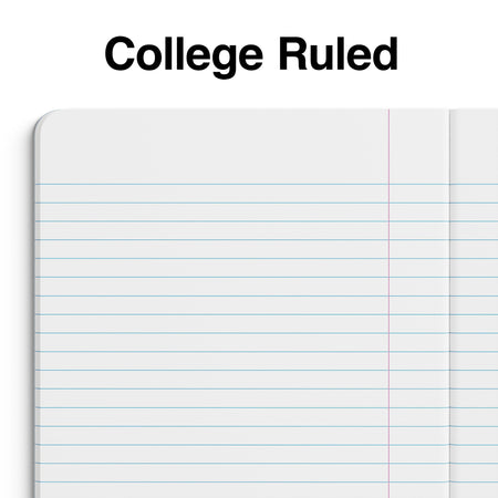 Staples Small Composition Notebook, 5" x 7", College Ruled, 80 Sheets, Pink