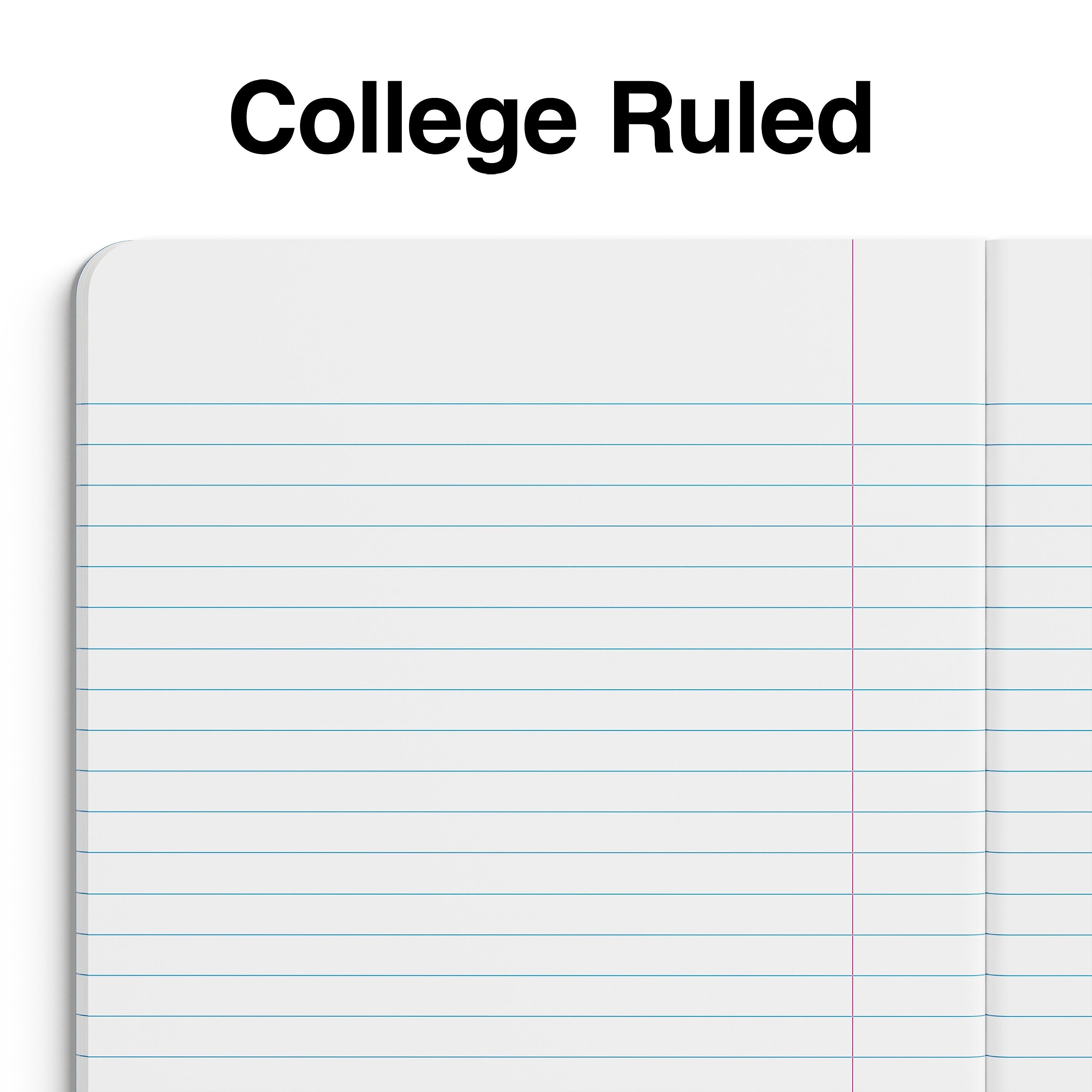 Staples Small Composition Notebook, 5" x 7", College Ruled, 80 Sheets, Pink