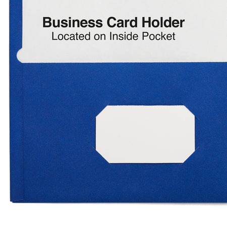 Staples Smooth 2-Pocket Paper Folder, Electric Blue, 25/Box