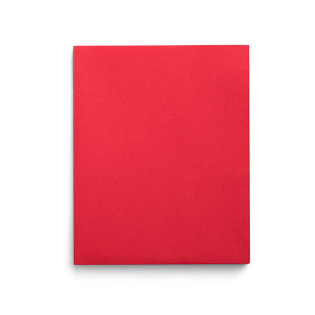 Staples Smooth 2-Pocket Paper Folder, Red, 25/Box