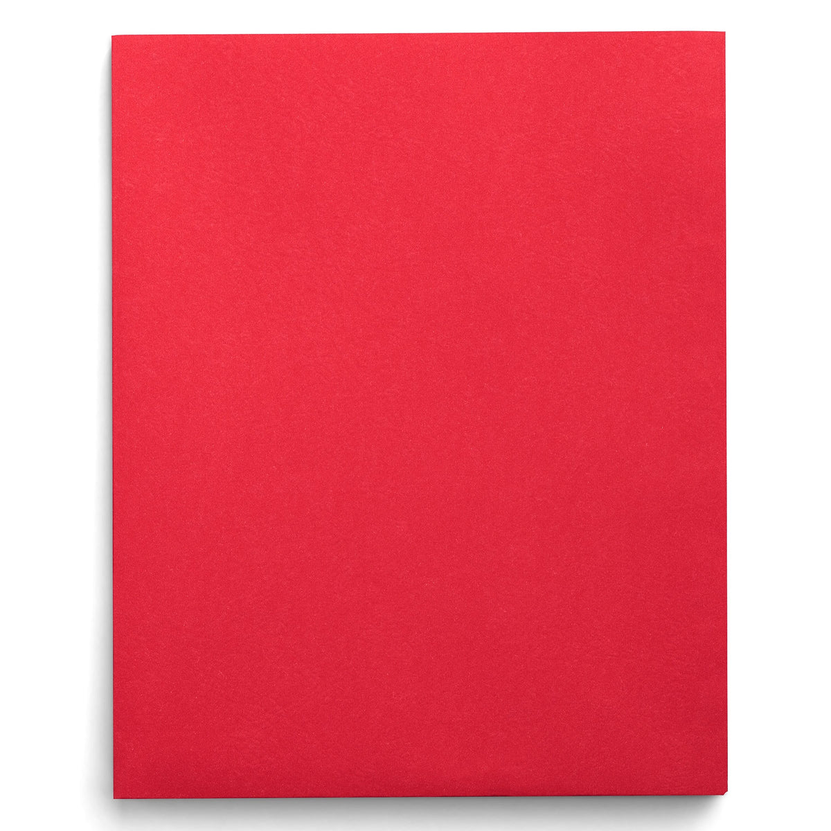 Staples Smooth 2-Pocket Paper Folder, Red, 25/Box