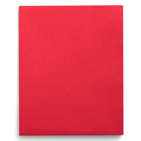 Staples Smooth 2-Pocket Paper Folder, Red, 25/Box