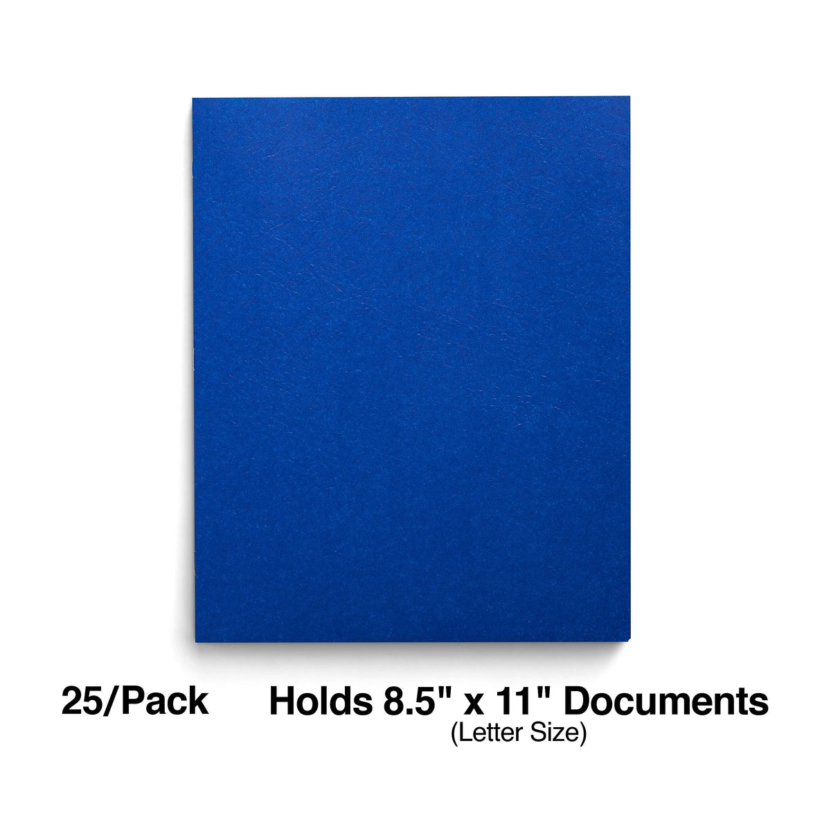 Staples Smooth 2-Pocket Paper Folder with Fasteners, Blue, 25/Box