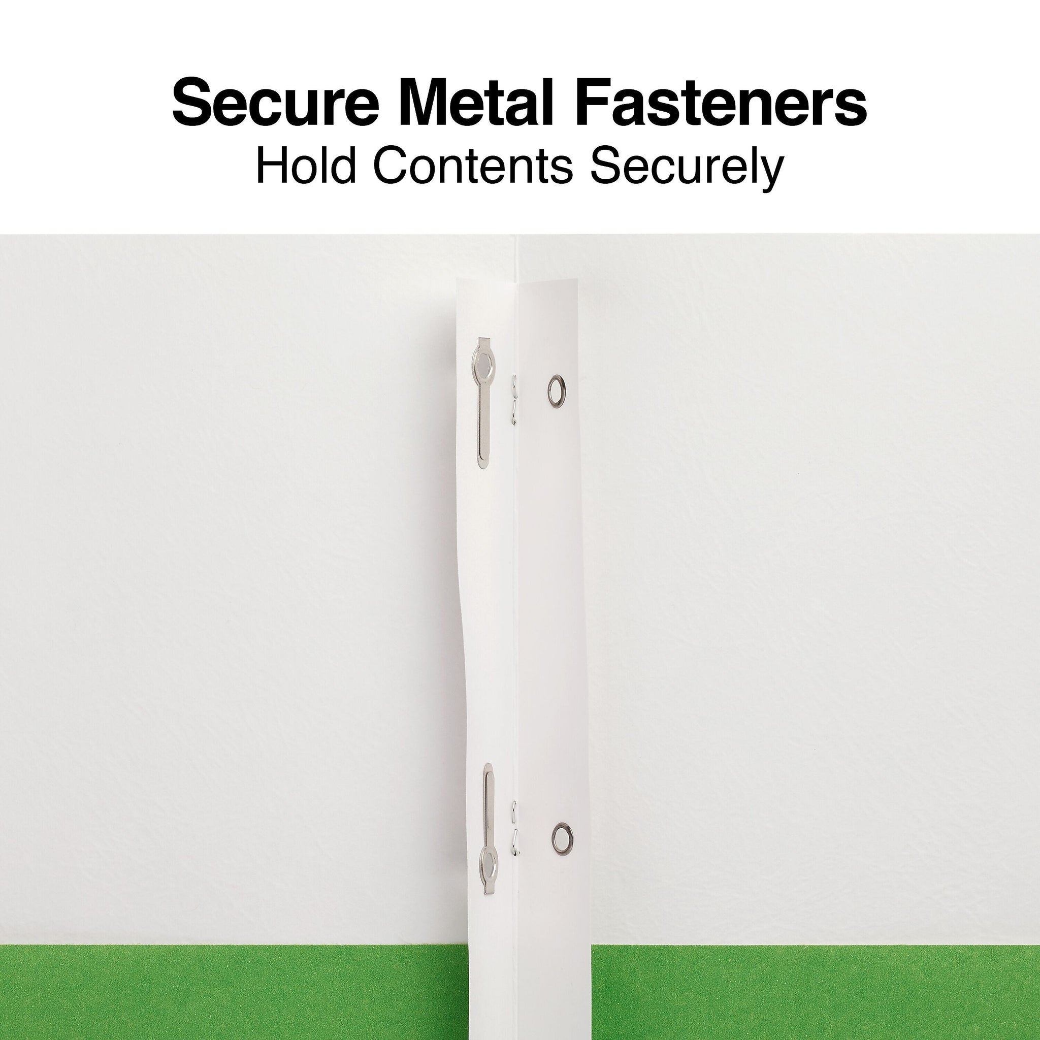 Staples Smooth 2-Pocket Paper Folder with Fasteners, Green, 25/Box